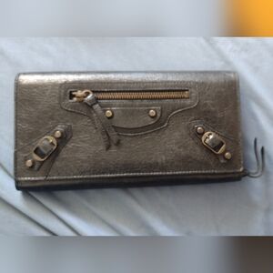 Black Balenciaga City Wallet